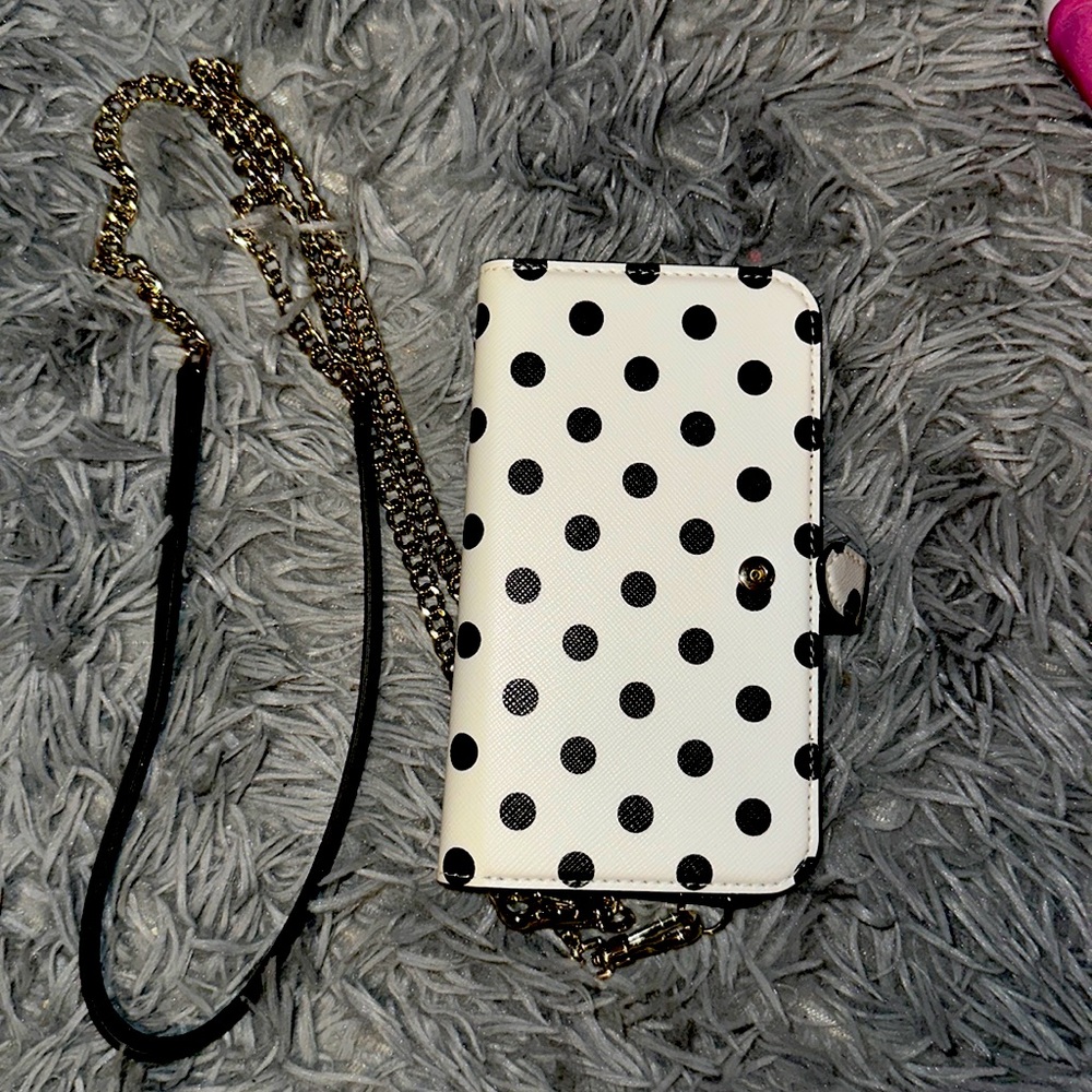 iPhone 12Pro Kate Spade Magnetic Wrap Folio (Chain Crossbody)